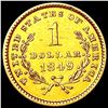 Image 2 : 1849 Rare Gold Dollar CLOSELY UNCIRCULATED