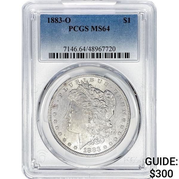 1883-O Morgan Silver Dollar PCGS MS64