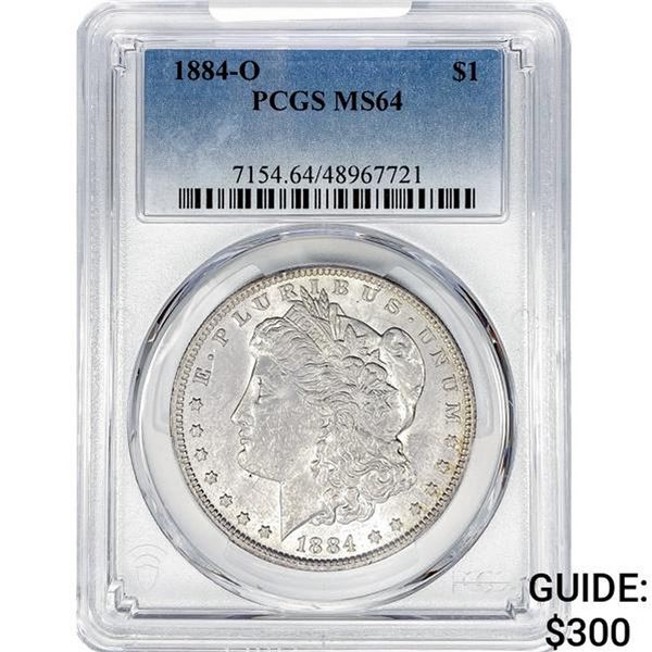 1884-O Morgan Silver Dollar PCGS MS64