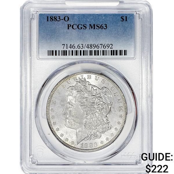 1883-O Morgan Silver Dollar PCGS MS63