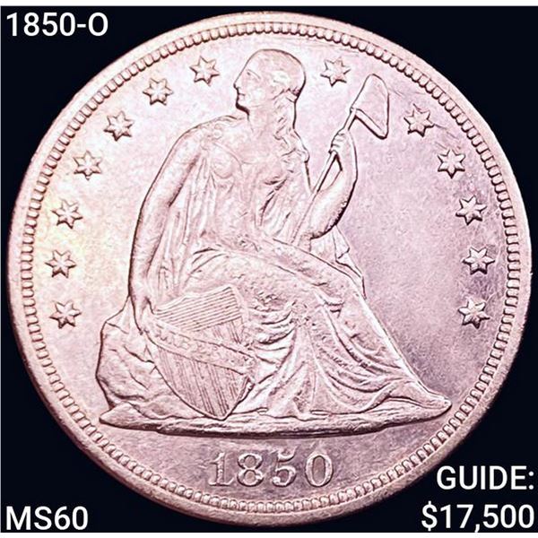 1850-O Seated Liberty Dollar UNCIRCULATED