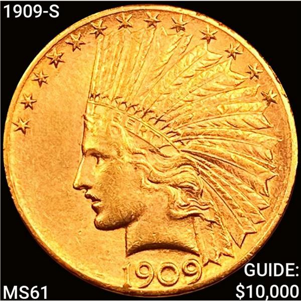 1909-S $10 Gold Eagle UNCIRCULATED