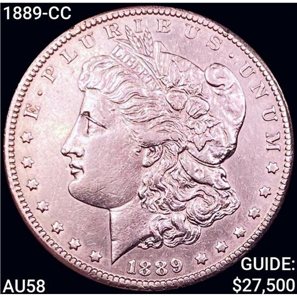 1889-CC Morgan Silver Dollar CHOICE AU