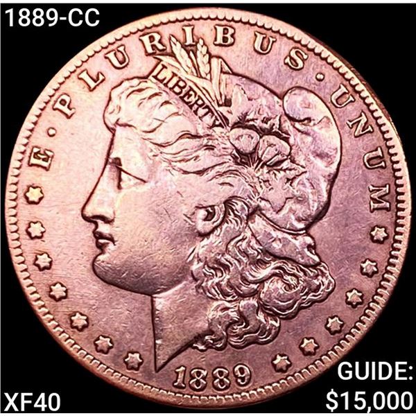 1889-CC Morgan Silver Dollar NEARLY UNCIRCULATED