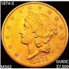 Image 1 : 1874-S $20 Gold Double Eagle UNCIRCULATED