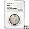 Image 1 : 1918-S Walking Liberty Half Dollar NGC MS62