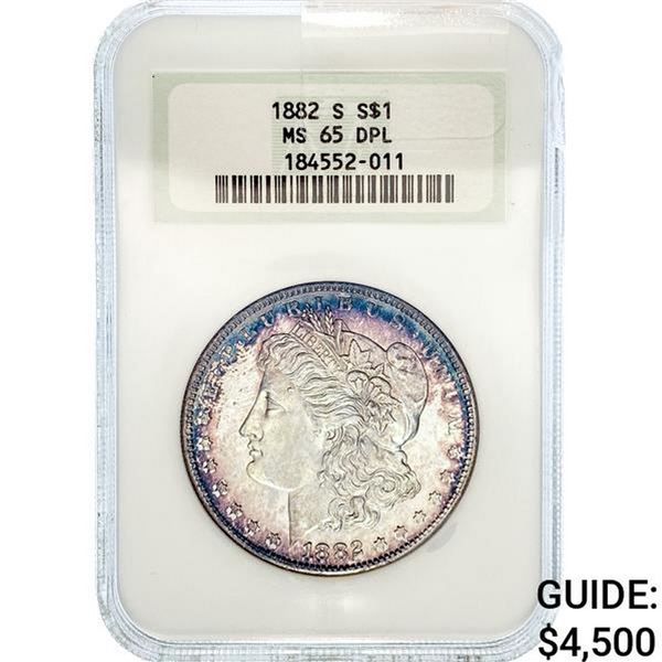 1882-S Morgan Silver Dollar NGC MS65 DPL