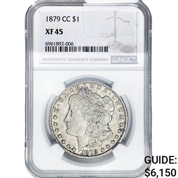 1879-CC Morgan Silver Dollar NGC XF45