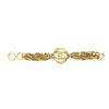 Image 4 : Chanel Gold-tone Metal CC Logo Charm Multi-chain Bracelet