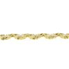 Image 4 : Vintage 14k Gold Florentine Etched Diamond Star Link Bracelet w/ Braided Frame