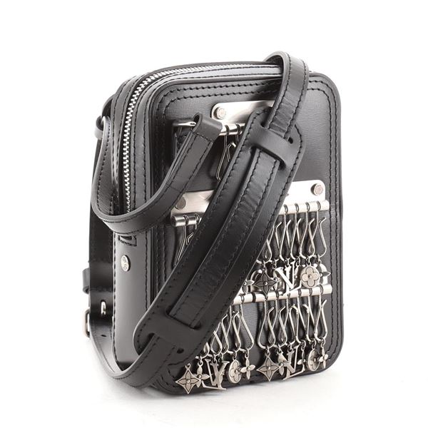 Louis Vuitton Danube Messenger Bag Limited Edition Charm Leather PPM Black