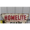 Image 2 : 1965 Homelite Chainsaw Sign - Metal 30" x 34"