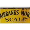 Image 3 : Fairbanks - Morse Scale Porcelain Sign 10" x 24" 