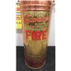 Image 2 : Guardian Vintage Fire Extinguisher Copper with Brass Tag 24" Tall 