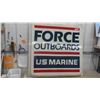 Image 1 : Force Outboard US Marine Fiberglass Lens Sign 48" x 48" 