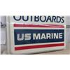 Image 4 : Force Outboard US Marine Fiberglass Lens Sign 48" x 48" 