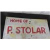 Image 2 : Coop Member Sign - Painted Over Back in the day - ' Home of ….' 11.5" x 17"