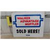 Image 1 : Walker Muffler Metal Embossed Sign 24'' x 30'' 