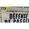 Image 2 : Defence Government Metal Sign 24'' x 16 1/2'' 