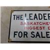 Image 2 : The Leader Post Porcelain Sign 6" x 12" 