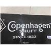 Image 2 : Copenhagen Snuff Metal Embossed Sign 12" x 24" 