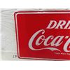 Image 2 : Coca-Cola Metal Embossed Sign 12" x 24" 