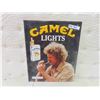 Image 1 : Camel Lights Cigarettes Metal Embossed Sign 17.5" x 21.5" 