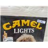 Image 2 : Camel Lights Cigarettes Metal Embossed Sign 17.5" x 21.5" 