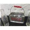 Image 2 : Coca-Cola 6 Pack Carrier - Aluminum & 6 Bottles ; Gold Seal, Squeeze, Coca-Cola, 