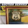 Image 2 : Wooden 3 Dimensional Route 66 Picture