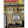 Image 2 : US Route 66 Wooden 3D Picture 15.5" x 21"