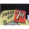 Image 2 : 7UP Cardboard Sign 8'' x 12''