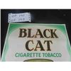 Image 2 : Black Cat Cigarette Tobacco Cardboard Sign 10 1/2'' x 13 1/2'' 