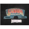 Image 1 : Canada Vacation Playground Metal License Plate Topper 5'' x 10''