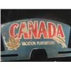 Image 2 : Canada Vacation Playground Metal License Plate Topper 5'' x 10''