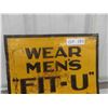 Image 2 : Gordon Isnor's Mens Clothing Store Metal Embossed Sign 13 1/2'' x 27 1/2''