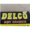 Image 2 : Vintage Delco Battery Metal Sign 18'' x 13'' 