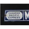 Image 2 : Canadian Pacific Express Money Order Porcelain Sign 3'' x 24''