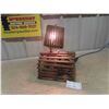 Image 1 : Lobster Trap Lamp , Working Condition - Fantastic for the Cabin! - 17'' Tall x 12'' x 11'' Base 