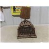 Image 3 : Lobster Trap Lamp , Working Condition - Fantastic for the Cabin! - 17'' Tall x 12'' x 11'' Base 