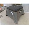 Image 5 : Railway CPR Conductor Step Up Stool, Metal with Rubber Lined Top 17'' x 19'' x 10''