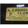 Image 2 : Canadian Club Cigars Paper Advertisement 6 1/2'' x 16''