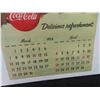Image 5 : 2 Framed Coca Cola Calenders (1) 1954, Missing First Page , (1) 1951, Missing First and Second 