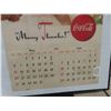 Image 9 : 2 Framed Coca Cola Calenders (1) 1954, Missing First Page , (1) 1951, Missing First and Second 