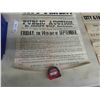 Image 8 : (4) Vintage Original Mortgage Sale Posters of Farmland and City Property 17.5'' x 24''  , Dates: