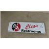 Image 1 : BA Clean Restroom 1 Sided Metal Flange 4.5" x 14.5" 