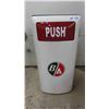 Image 1 : Metal Vintage Wall Mount Service Station Bathroom Garbage Can 7" x 17" x 37" 