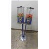 Image 1 : Coin Operated Double Head Gumball Machine 40" Tall