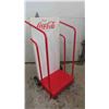 Image 1 : Rolling Coca-Cola Metal Rack 21" x 26" x 51" 