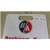 Image 2 : BA Restroom Keys - Fiberglass Hanger Plate with Men's & Ladies Locker Keys 10" x 14" 